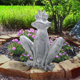 BIG OLDE BULLFROG KING GARDEN STATUE