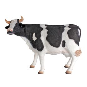 HOLSTEIN COW SCALED STATUE                      NR